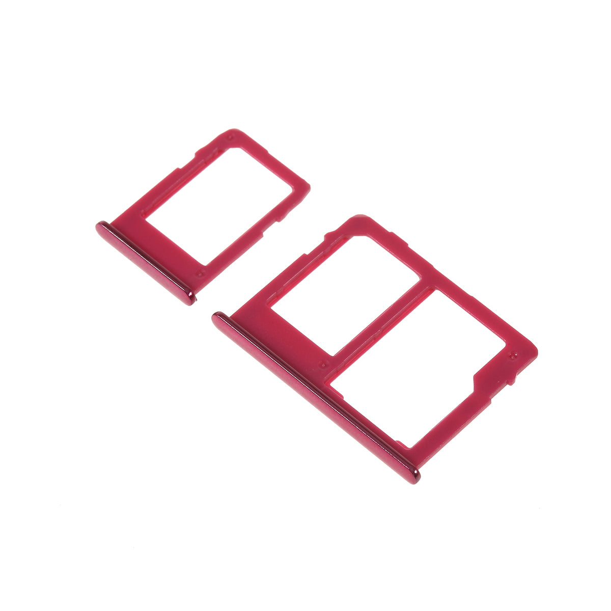 OEM SIM1 + SIM2/Micro SD Card Tray Slots Part for Samsung Galaxy J4 Plus / J6 Plus - Red