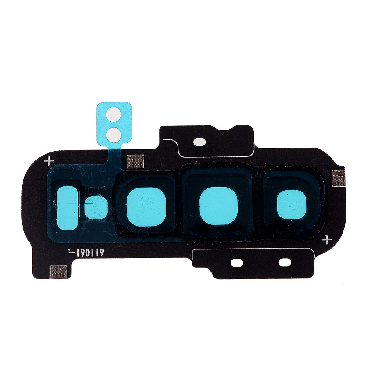 OEM Back Camera Lens Ring Cover with Glass Lens for Samsung Galaxy S10 Plus G975 - Black