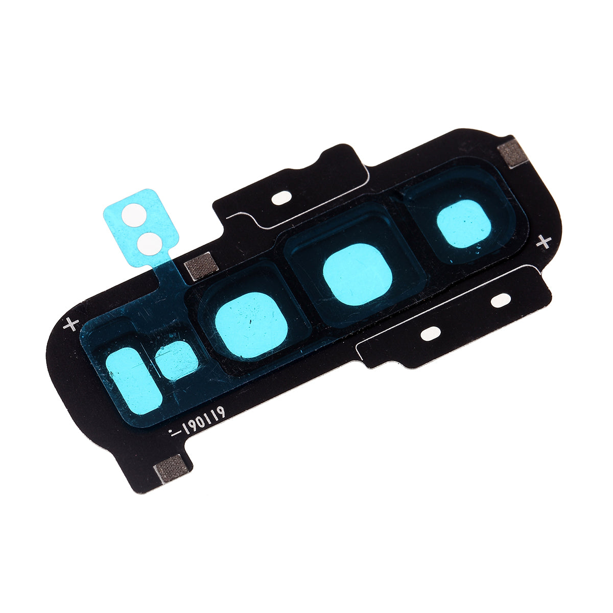 OEM Back Camera Lens Ring Cover with Glass Lens for Samsung Galaxy S10 Plus G975 - Black