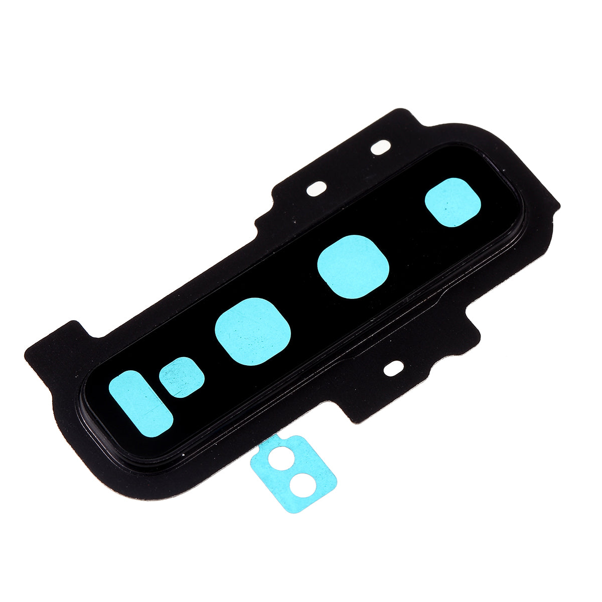 OEM Back Camera Lens Ring Cover with Glass Lens for Samsung Galaxy S10 Plus G975 - Black