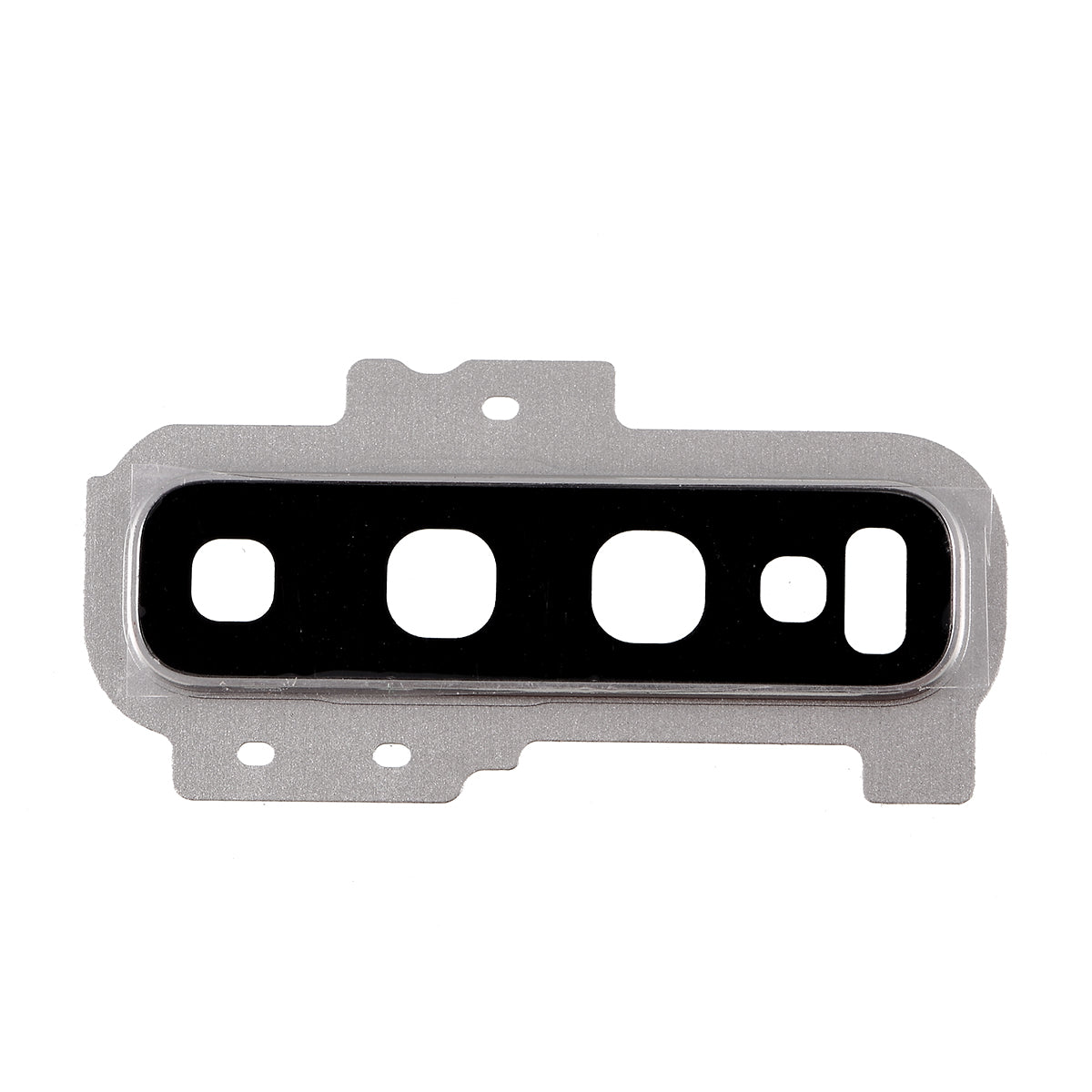 OEM Back Camera Lens Ring Cover with Glass Lens for Samsung Galaxy S10 Plus G975 - Silver