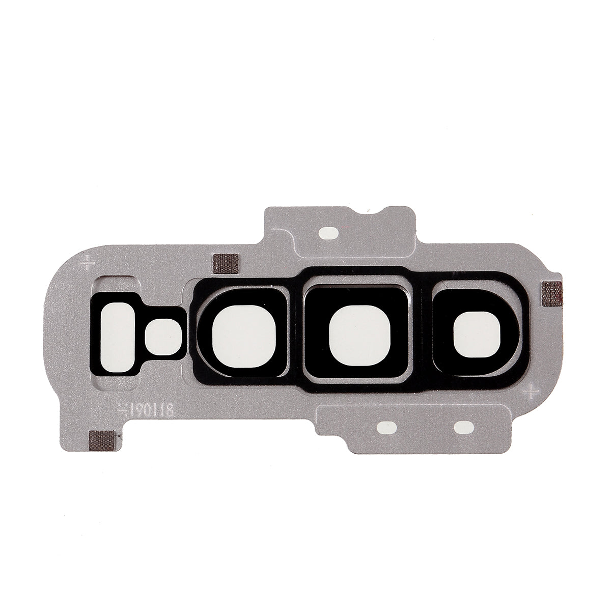 OEM Back Camera Lens Ring Cover with Glass Lens for Samsung Galaxy S10 Plus G975 - Silver
