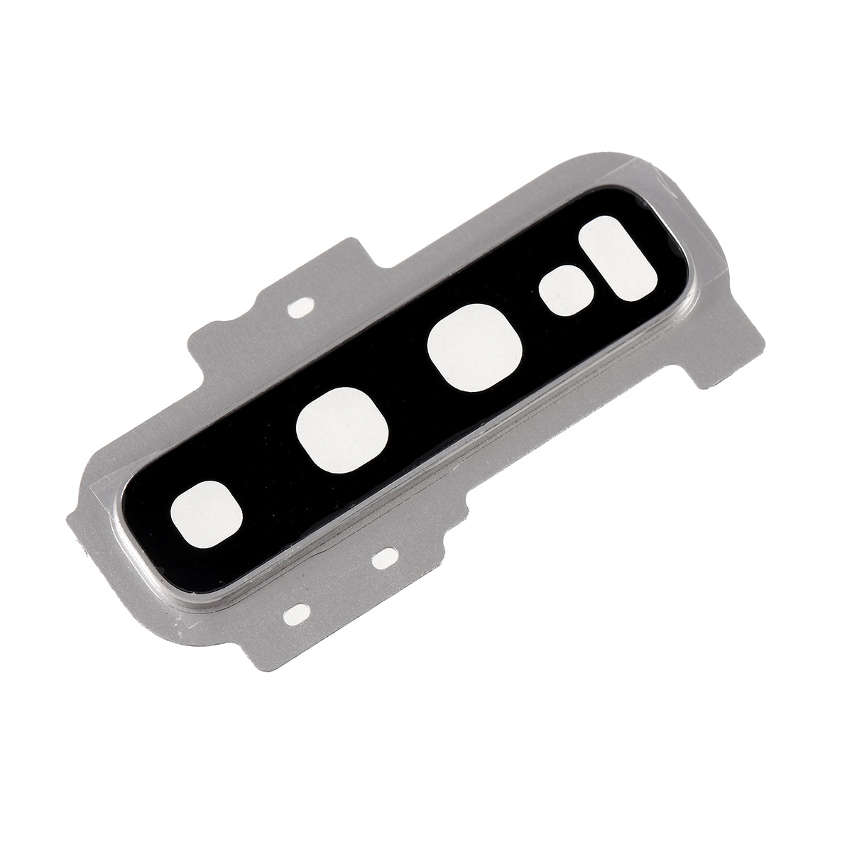 OEM Back Camera Lens Ring Cover with Glass Lens for Samsung Galaxy S10 Plus G975 - Silver