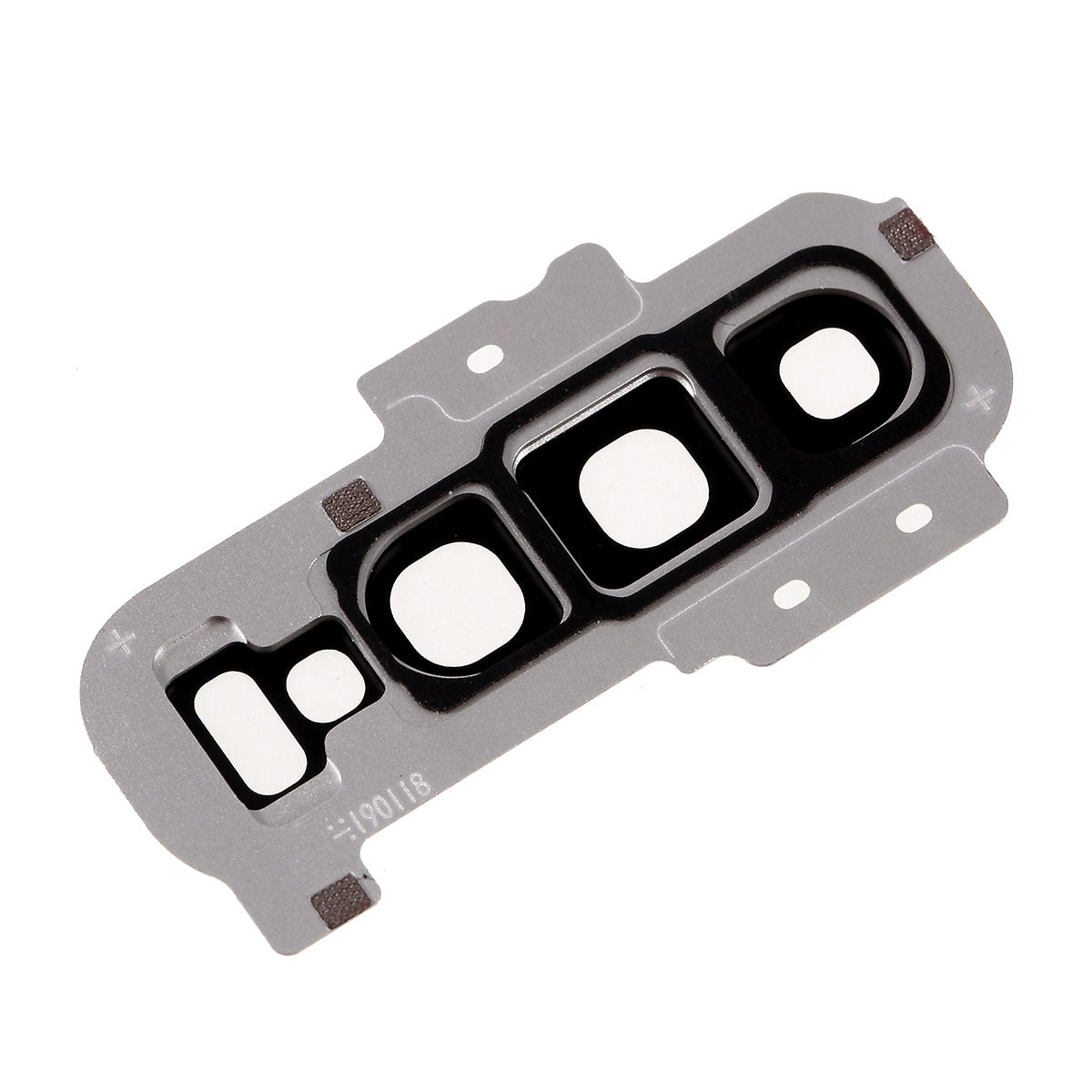 OEM Back Camera Lens Ring Cover with Glass Lens for Samsung Galaxy S10 Plus G975 - Silver