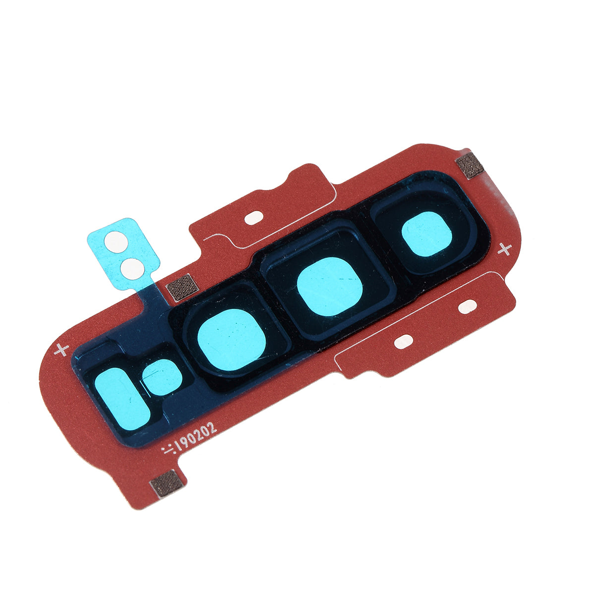 OEM Back Camera Lens Ring Cover with Glass Lens for Samsung Galaxy S10 Plus G975 - Red