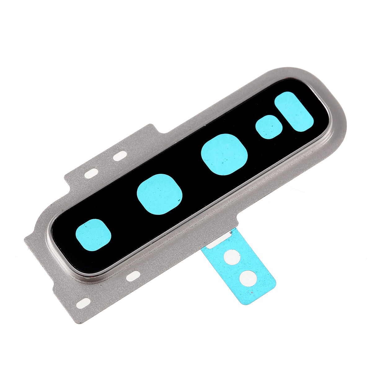 OEM Back Camera Lens Ring Cover with Glass Lens for Samsung Galaxy S10 G973 - Silver