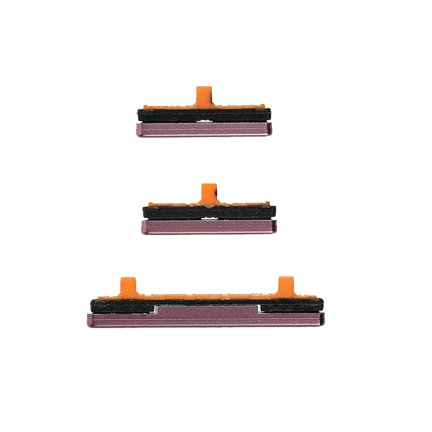 3Pcs/Pack OEM Side Buttons Set (without Logo) for Samsung Galaxy S9 G960/S9+ G965 - Purple