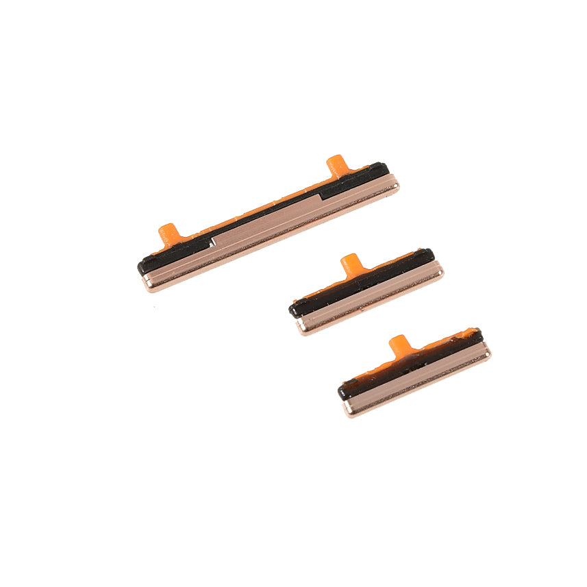 3Pcs/Pack OEM Side Buttons Set (without Logo) for Samsung Galaxy S9 G960/S9+ G965 - Gold