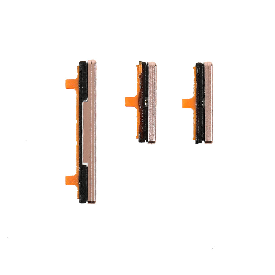 3Pcs/Pack OEM Side Buttons Set (without Logo) for Samsung Galaxy S9 G960/S9+ G965 - Gold