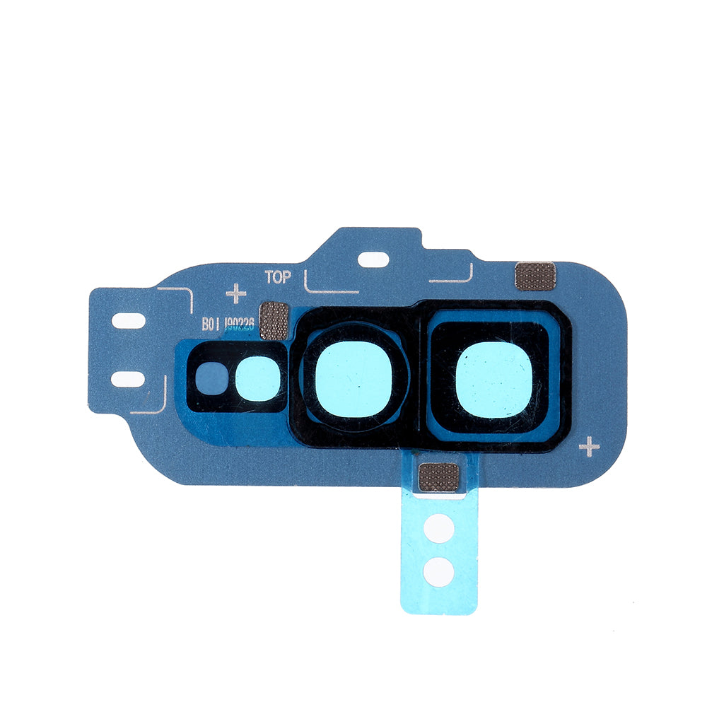 Back Camera Lens Ring Cover with Glass Lens for Samsung Galaxy S10e G970 - Blue