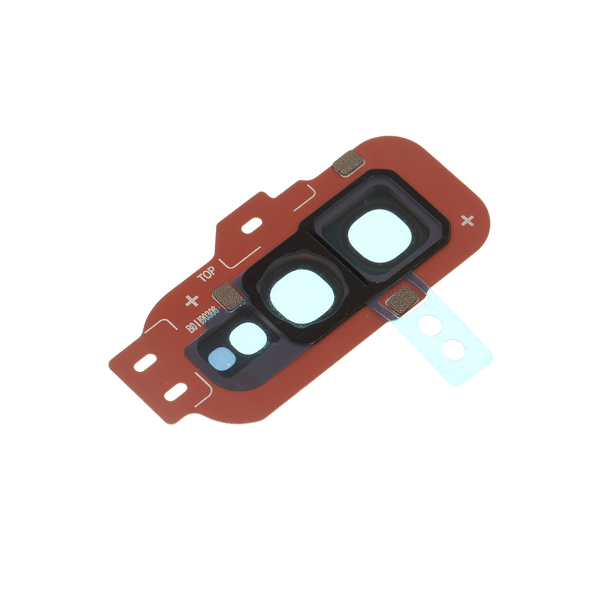 OEM Back Camera Lens Ring Cover with Glass Lens for Samsung Galaxy S10e G970 - Wine Red