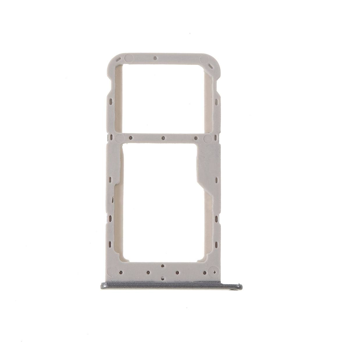 OEM Dual SIM MicroSD Card Tray Slot Part for Huawei Honor 9 Lite - Silver