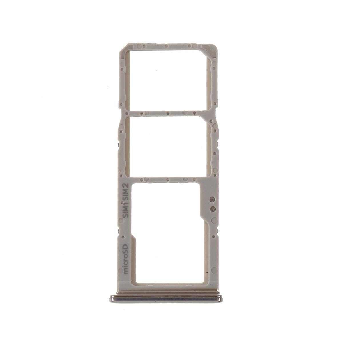OEM Dual SIM Micro SD Card Tray Holder Replacement for Samsung Galaxy A50 SM-A505 / A30 SM-A305 - Silver