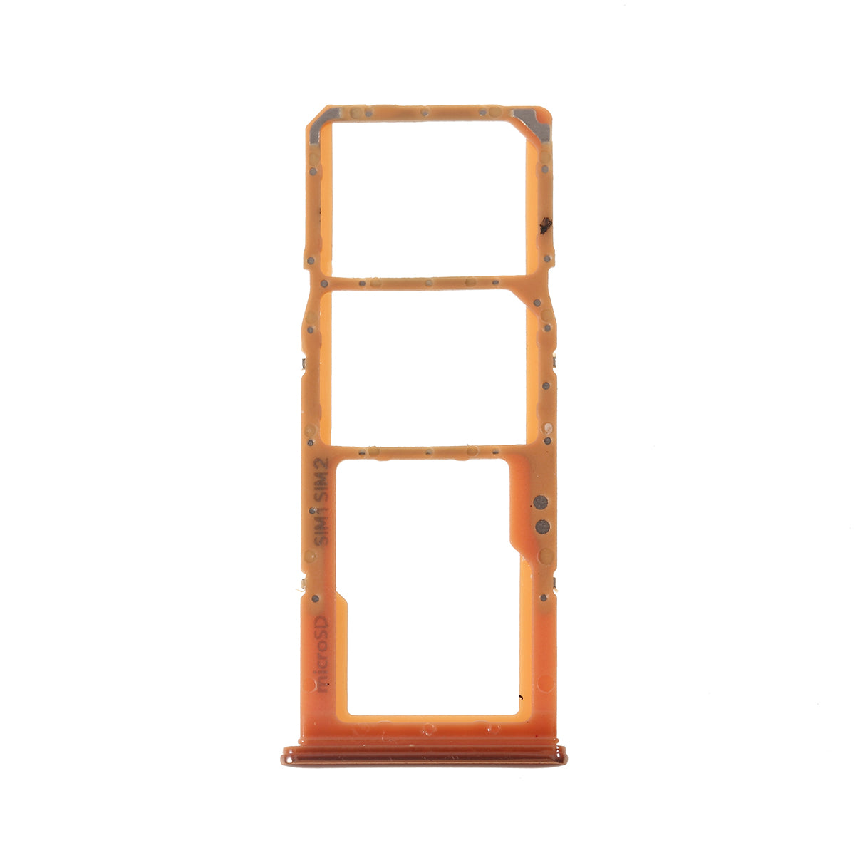 OEM Dual SIM Micro SD Card Tray Holder Replacement for Samsung Galaxy A50 SM-A505 / A30 SM-A305 - Orange