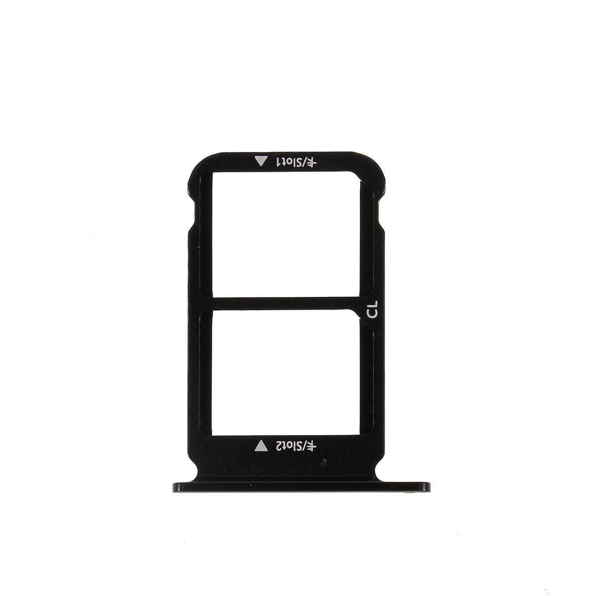 OEM Dual SIM MicroSD Card Tray Holder for Huawei Honor 10 - Black