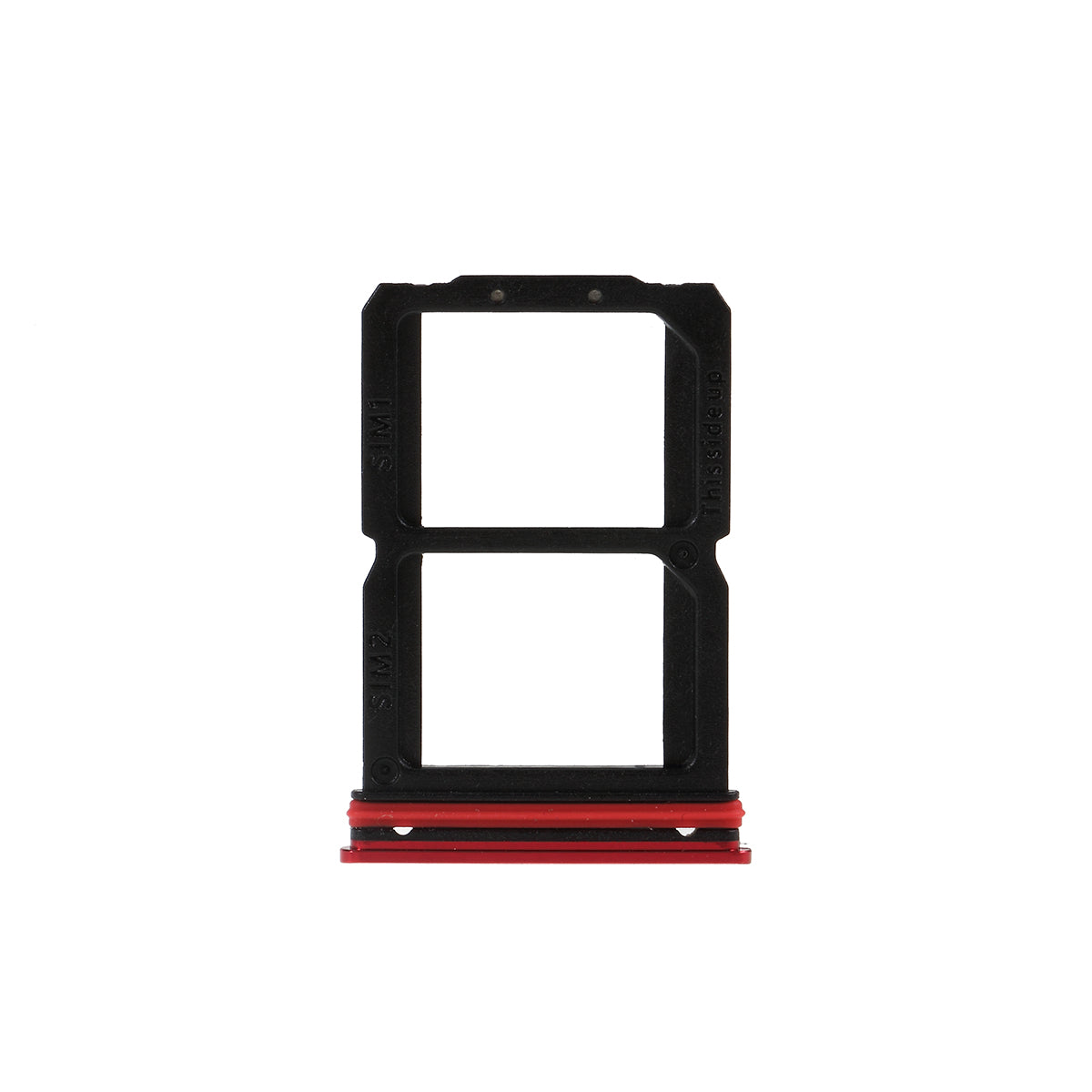 OEM Dual SIM Card Tray Holder Replace Part for OnePlus 7 - Red