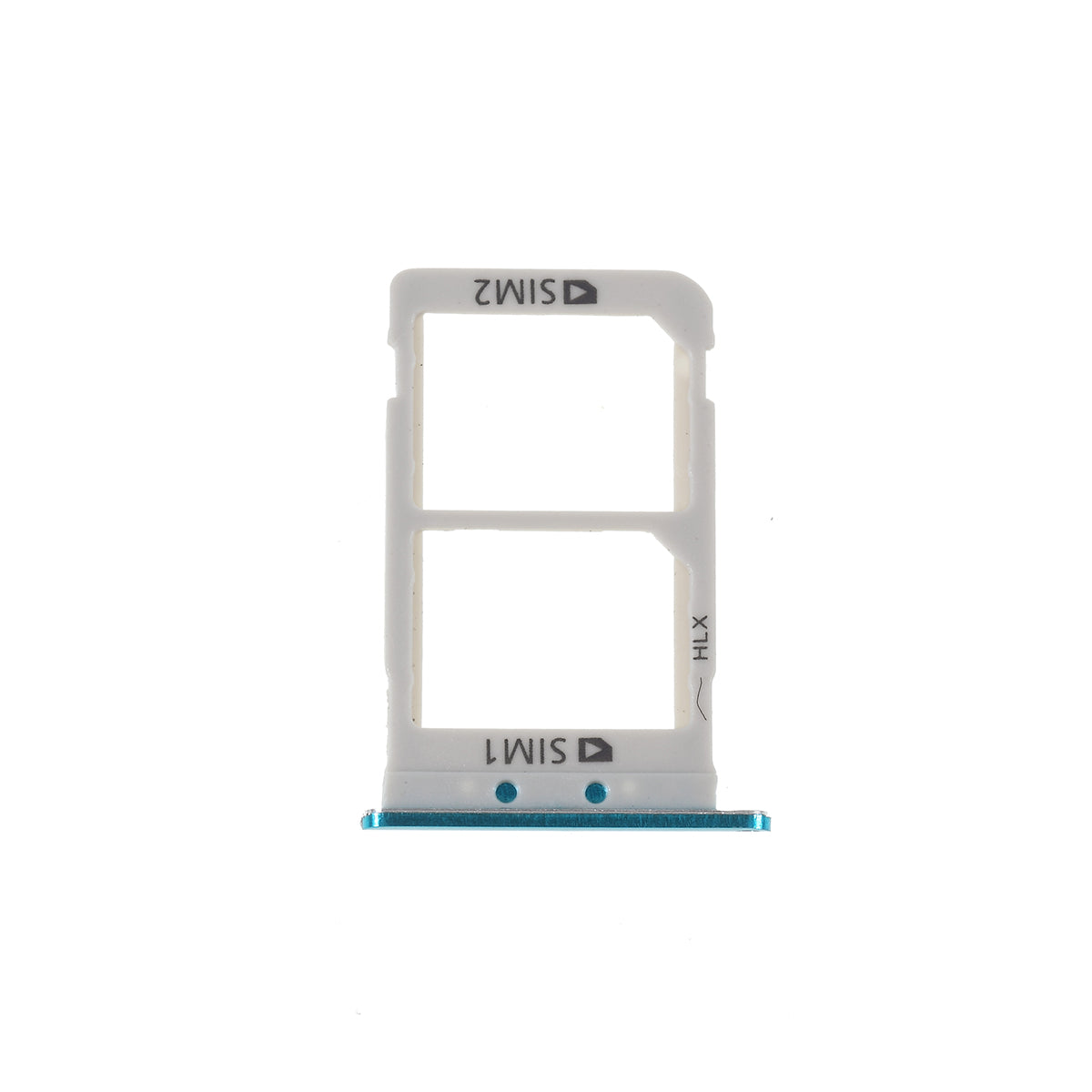 OEM Dual SIM Card Tray Holder Replace Part for Samsung Galaxy A8S G8870 SM-G8870 SM-G887FZ G887FZ - Cyan