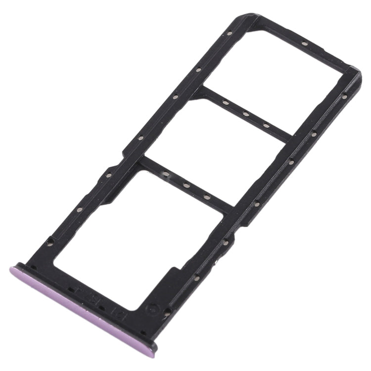OEM SIM Micro SD Card Tray Holder Replacement for OPPO A7x / F9 / F9 Pro / Realme 2 Pro - Purple