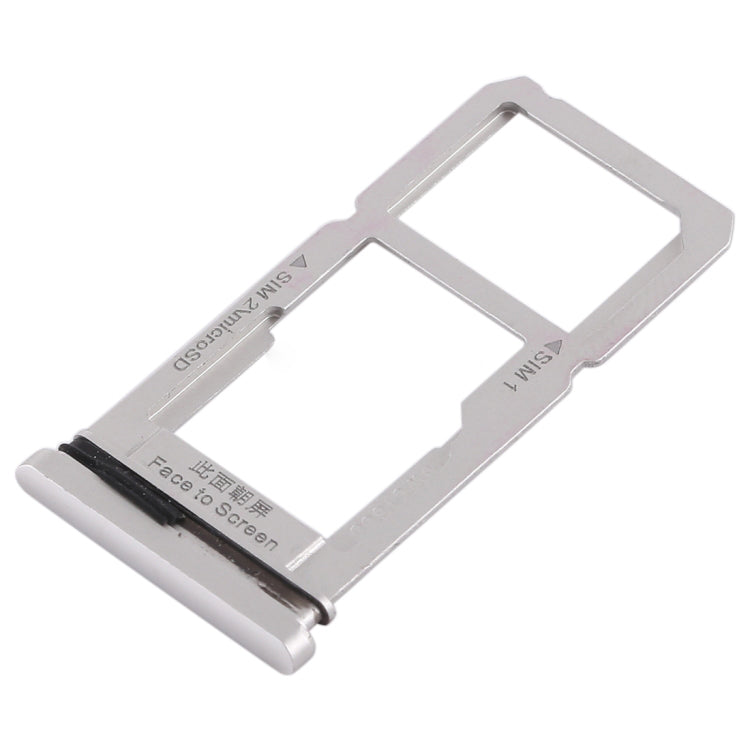 OEM SD Card SIM Card Tray Holder Replace Part for Oppo R15 - Silver