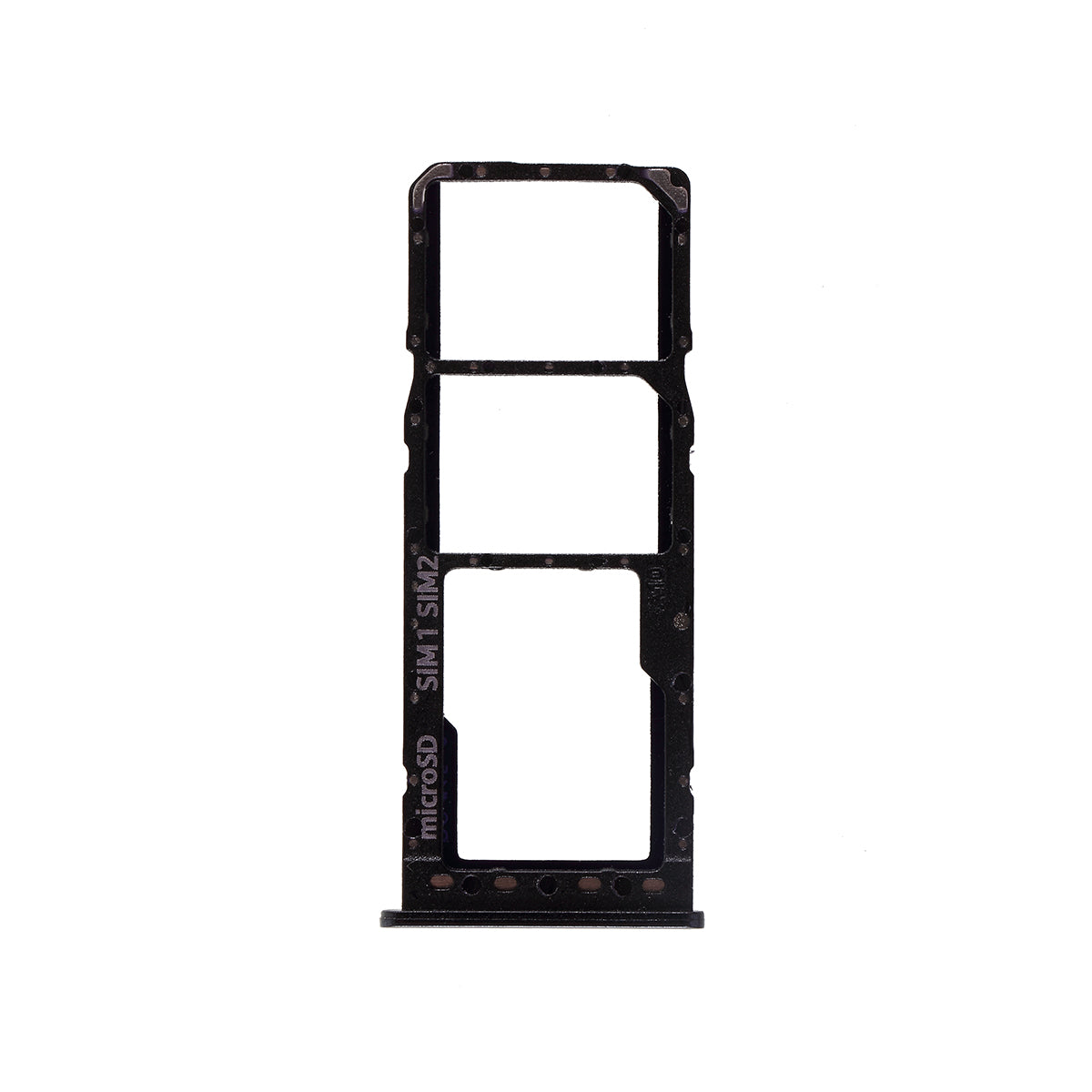 OEM Dual SIM Micro SD Card Tray Holder Replacement for Samsung Galaxy A10 SM-A105 - Black