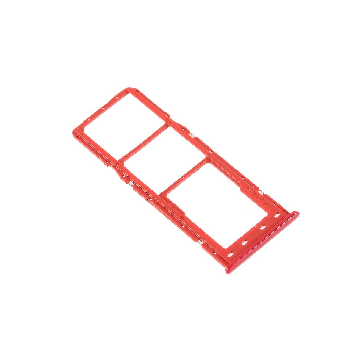 OEM Dual SIM Micro SD Card Tray Holder Replacement for Samsung Galaxy A10 SM-A105 - Red