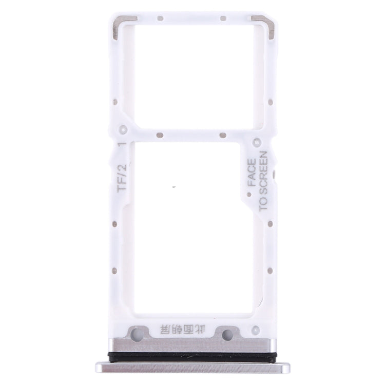OEM SIM Card Tray Holder Replace Part for Xiaomi Mi CC9 - Silver