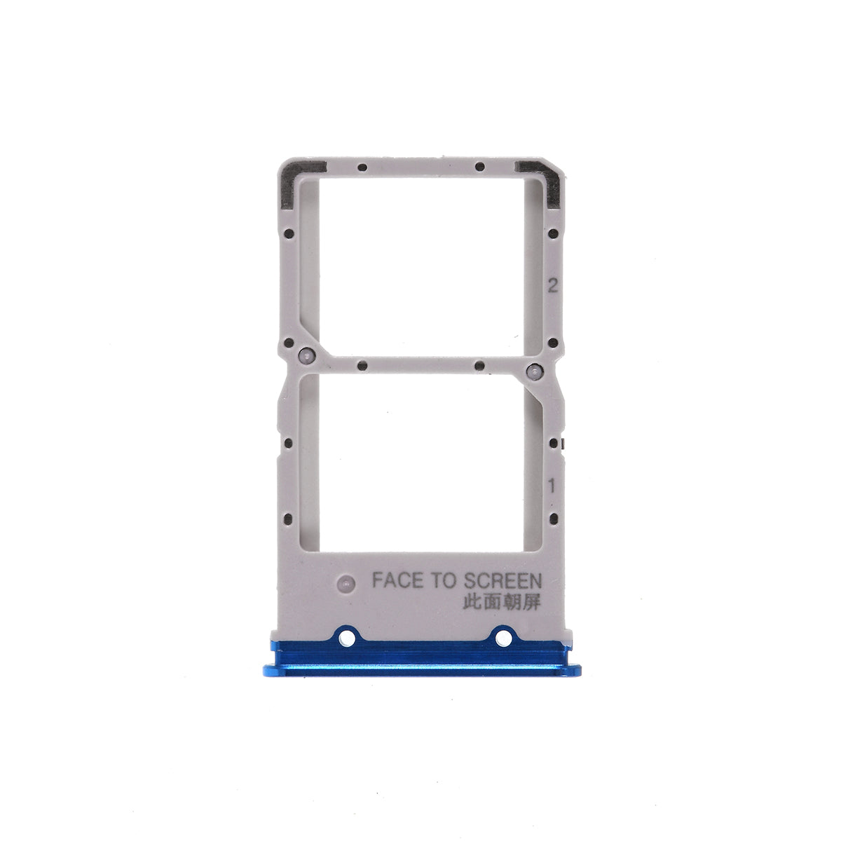 OEM Dual SIM Card Tray Holder Replacement for Xiaomi Redmi K20 / Mi 9T / K20 Pro / Mi 9T Pro - Blue