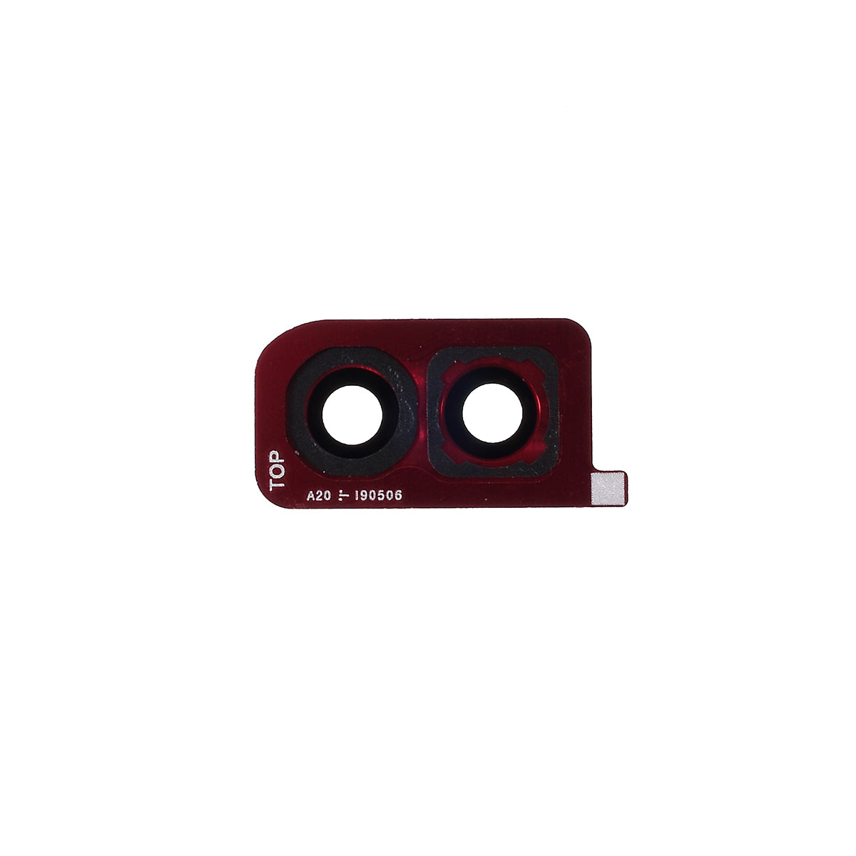 OEM Replacement Rear Camera Lens Ring Cover for Samsung Galaxy A20 SM-A205 - Red