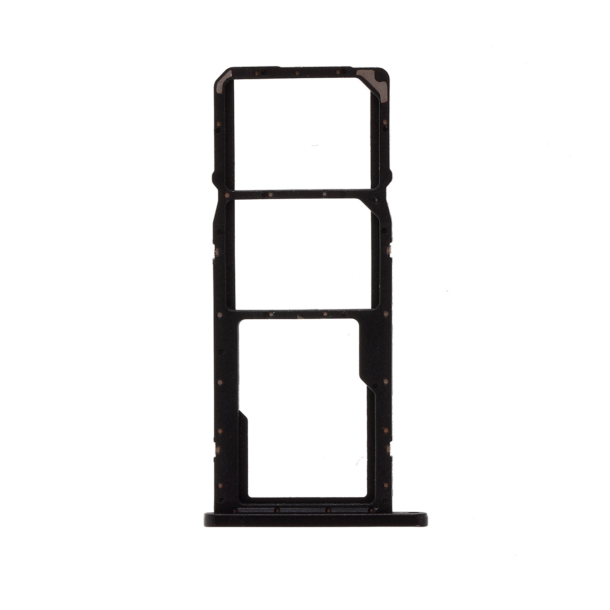 OEM SIM Card Tray Holder Replace Part for Huawei Honor 8A / Honor 8A Pro - Black