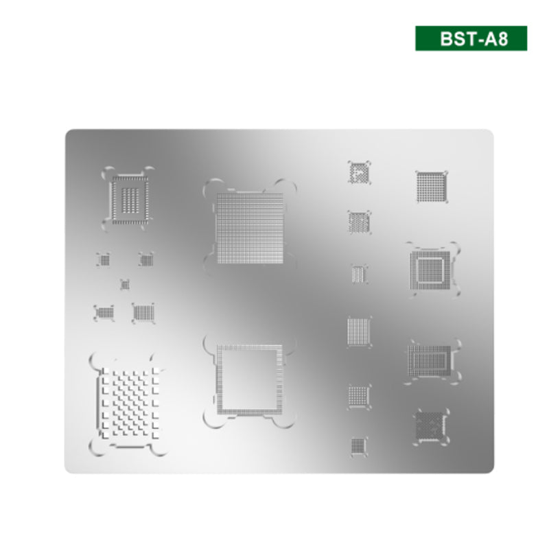 BST-A8 3D Planting Tin Network Mesh IC Chip BGA Reballing Solder Template for iPhone 6/6 Plus/iPod Touch 6/iPad mini 4