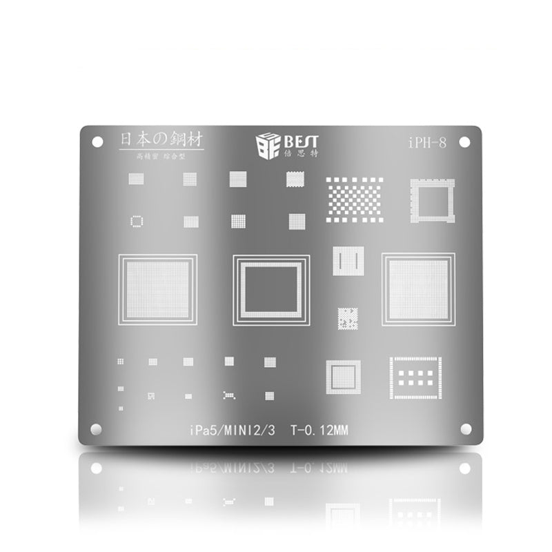 BST-iPH-8 IC Chip BGA Reballing Stencil Solder Template for iPad Air/iPad mini 3/2