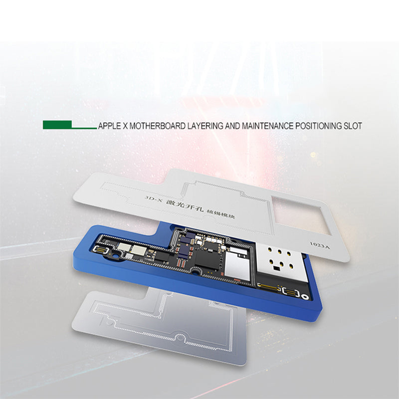 BST-1023A 3D Planting Tin Network Mesh IC Chip BGA Reballing Solder Template for iPhone X