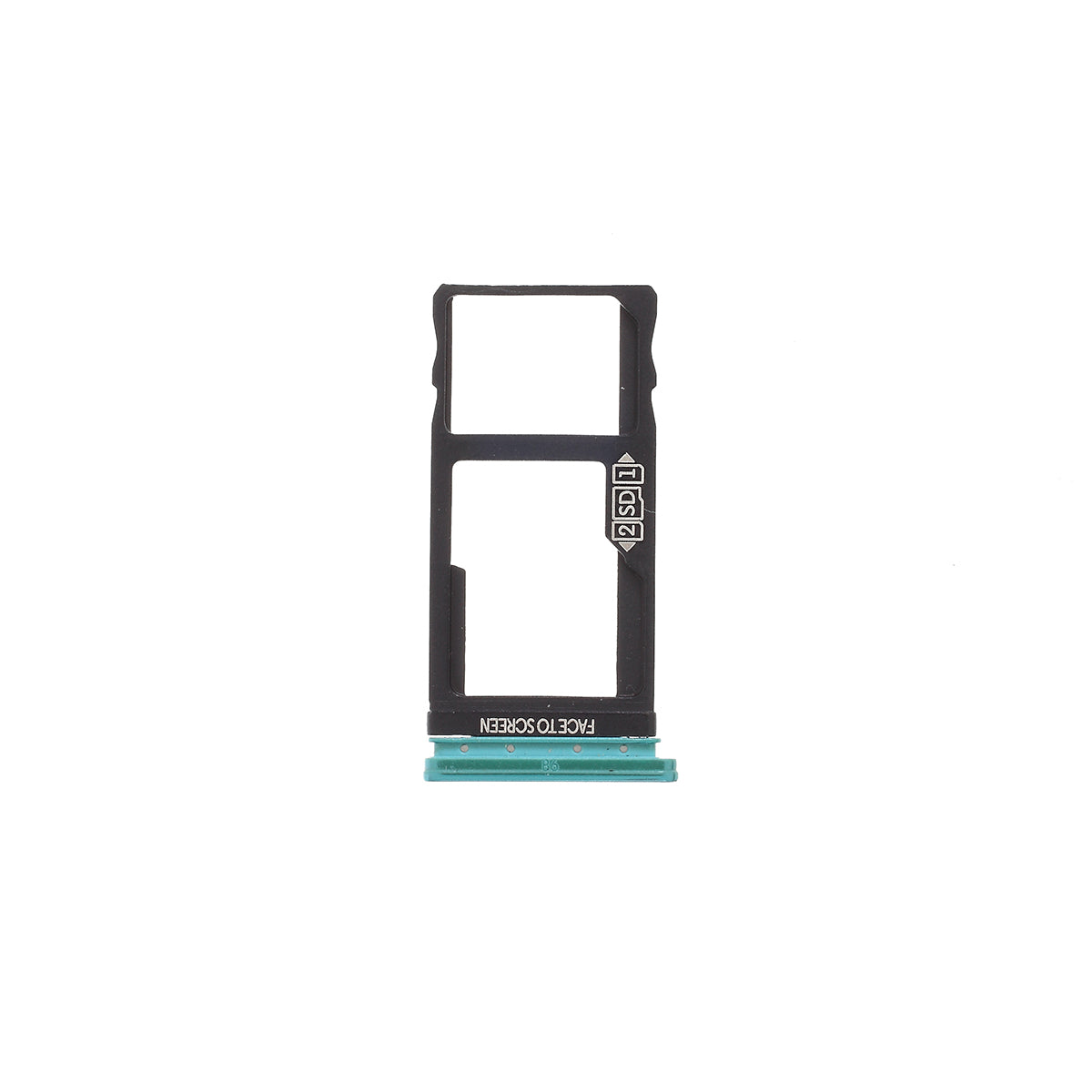 OEM Micro SD Card Tray Holder Replacement for Motorola One Vision P50 - Baby Blue