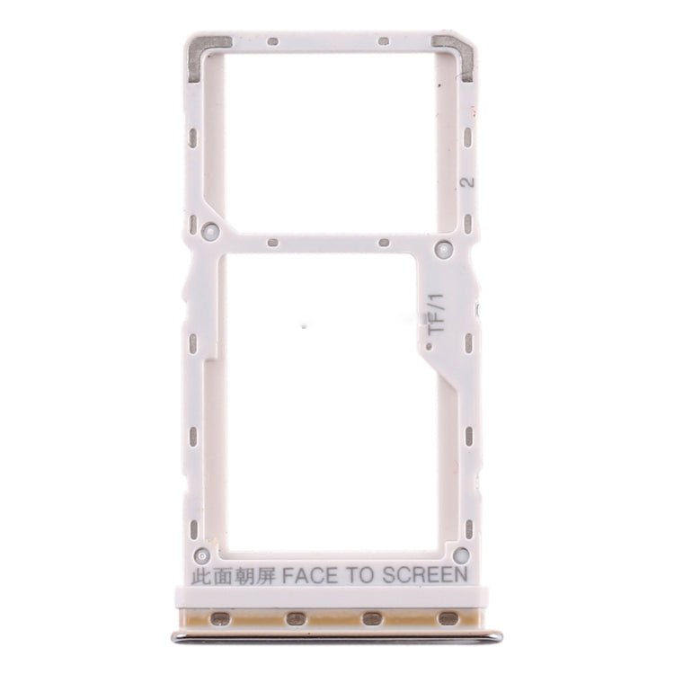 OEM Dual SIM Card Tray Holder Replace Part for Xiaomi Mi CC9e / Mi A3 - Silver