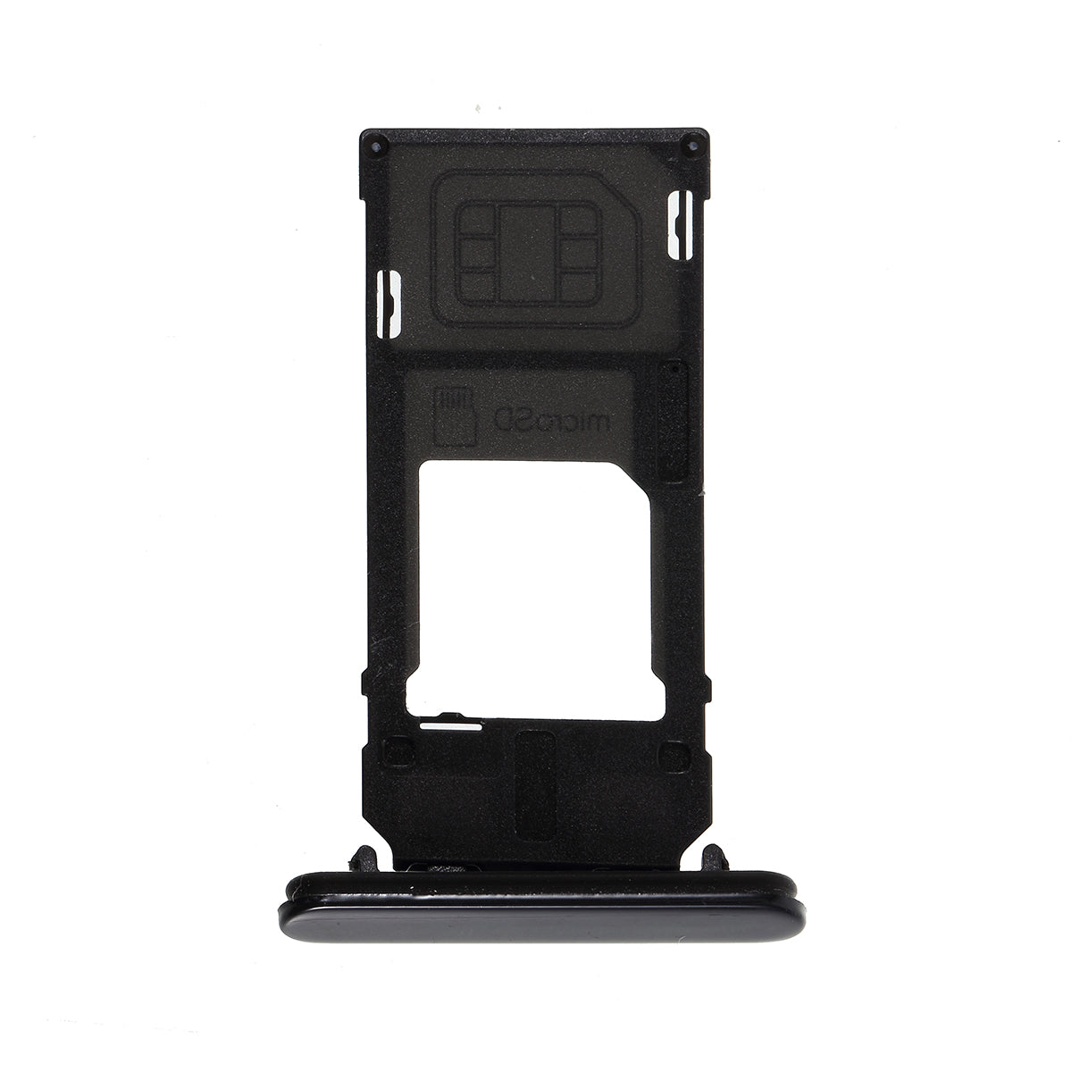 OEM SIM+SD Card Tray Holder Replacement Part for Sony Xperia X Compact - Grey