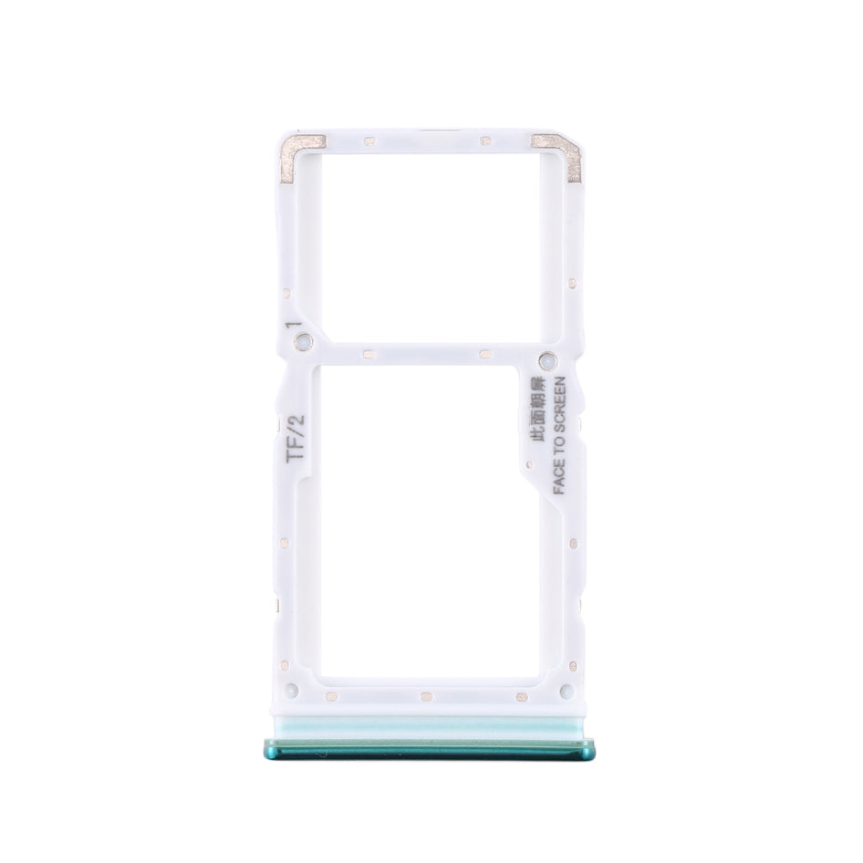 OEM SIM Card Tray Slot Holder Part for Xiaomi Redmi Note 8 Pro - Green