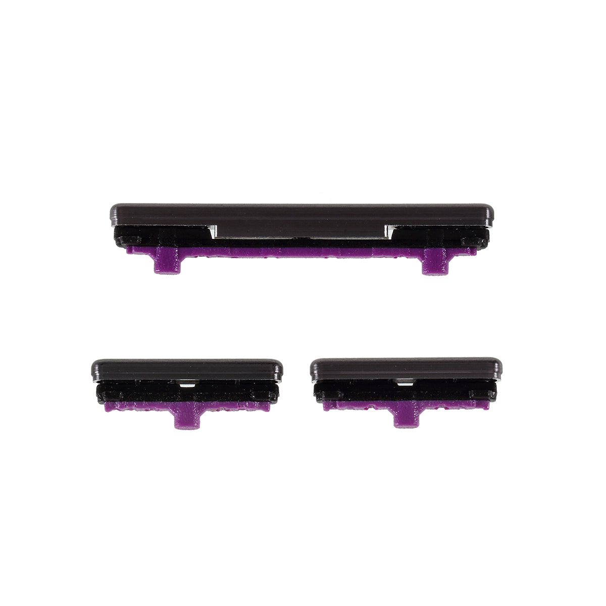 For Samsung Galaxy S10 G973 / S10 Plus G975 3Pcs / Set OEM Power On / Off and Volume Side Buttons (without Logo) - Silver