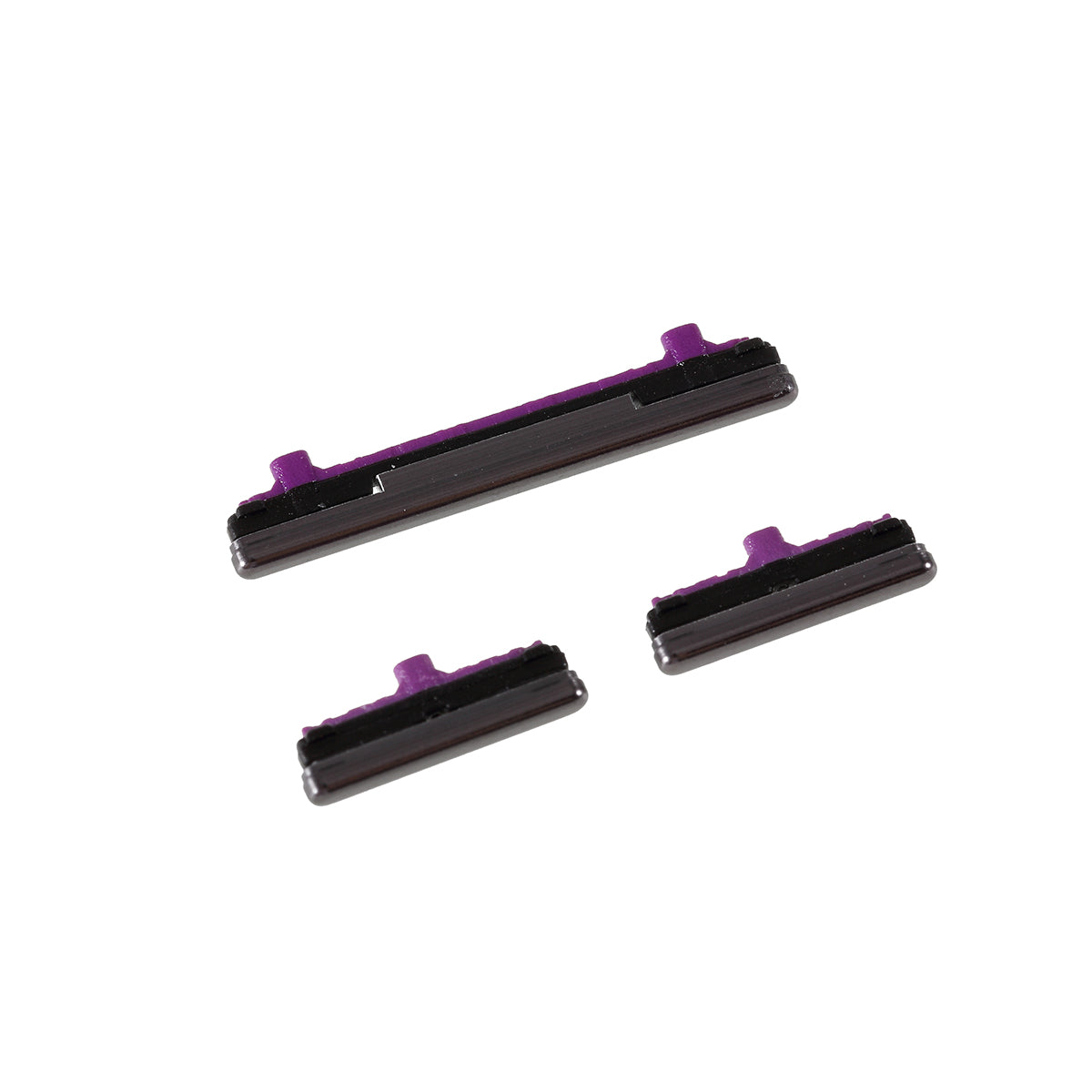 For Samsung Galaxy S10 G973 / S10 Plus G975 3Pcs / Set OEM Power On / Off and Volume Side Buttons (without Logo) - Black