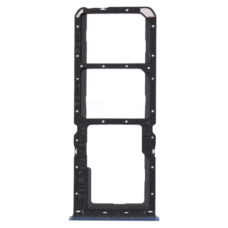 OEM Dual SIM Card + Micro SD Card Tray Holders Part for Oppo A11 - Blue
