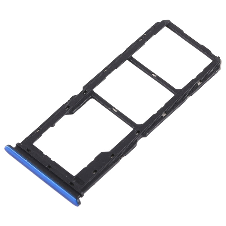 OEM SIM1 + SIM2 + Micro SD Card Tray Holders Part for vivo Y97 - Blue