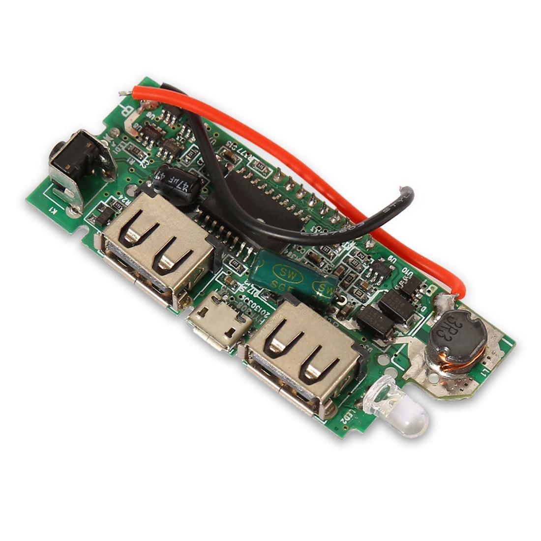 Dual USB Mobile Power Bank DIY Battery Charger PCB Board Boost Step Up Module