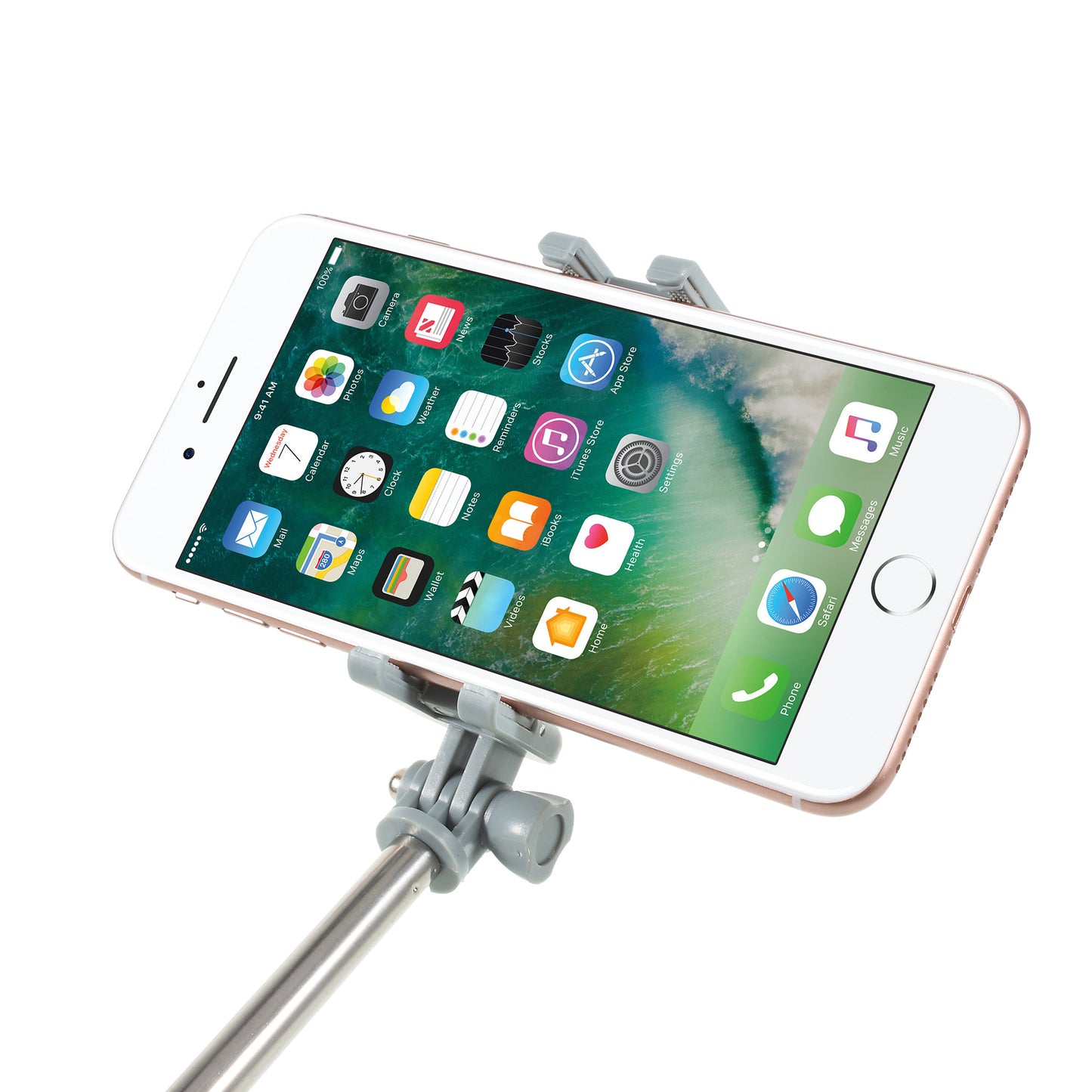 Multi-function Bluetooth Selfie Stick + Bluetooth Speaker + Portable Power Bank + Phone Holder - Green