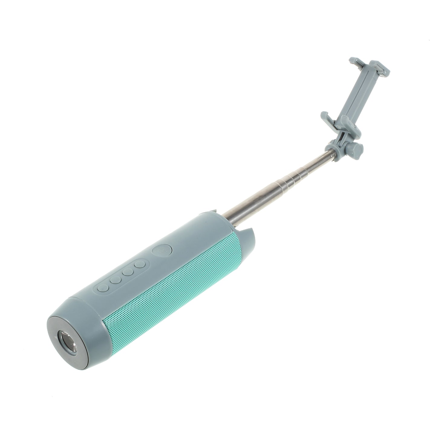 Portable Monopod Bluetooth Selfie stick + Bluetooth Speaker + Power Bank + Phone Holder - Blue