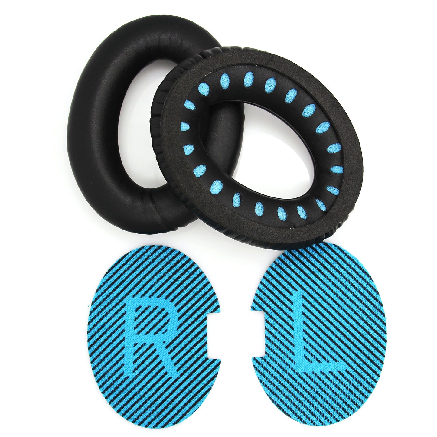 JZF-63 1 Pair for Bose QC35 QC25 Quiet Comfort 1 Headphone Replacement Earpads Ear Cushion Cover Headphone Ear Cover - Black