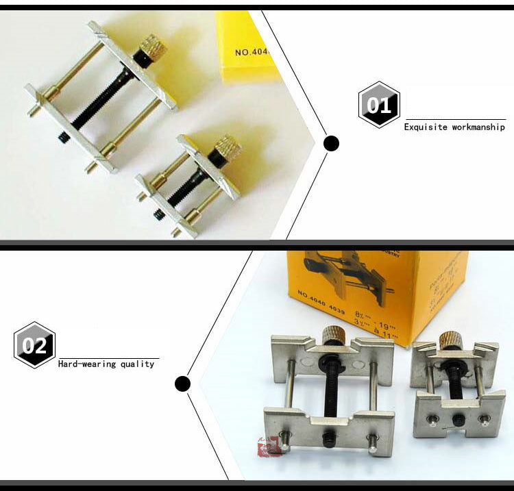 2 Pieces Steel Watch Movement Holder Set