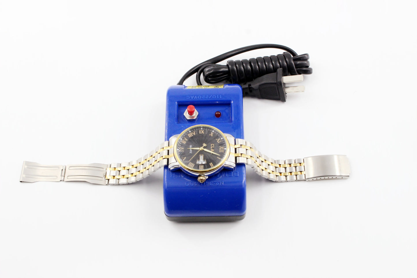 Watch Repair Screwdriver Tweezers Electrical Demagnetise Demagnetizer Tool - EU Plug