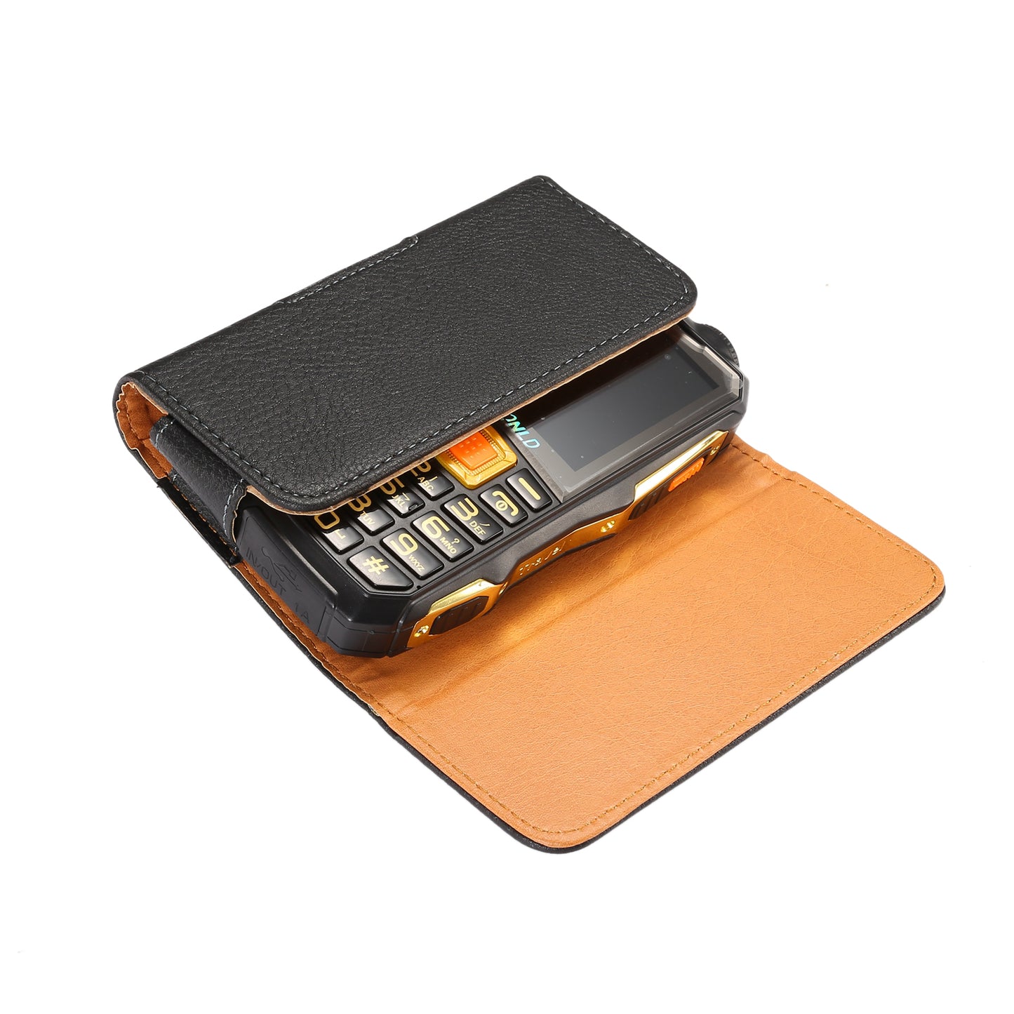 Horizontal Lychee Leather Holster Case with Belt Clip for iPhone SE / Nokia 215 / Gionee W909, Size: 13 x 6.6 x 2.2CM