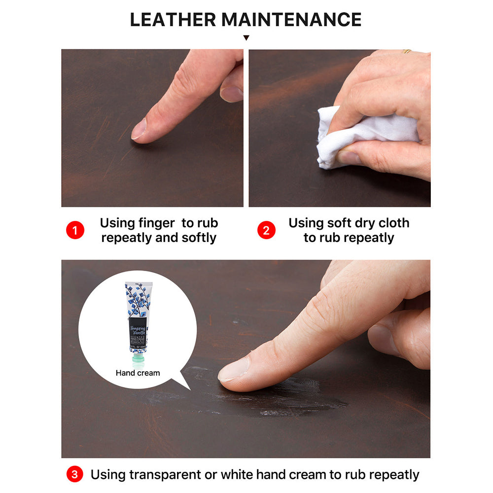 CONTACTS FAMILY Retro Crazy Horse Cowhide Genuine Leather Laptop Sleeve Case with Hand Strap for MacBook Pro/Air 13.3inch