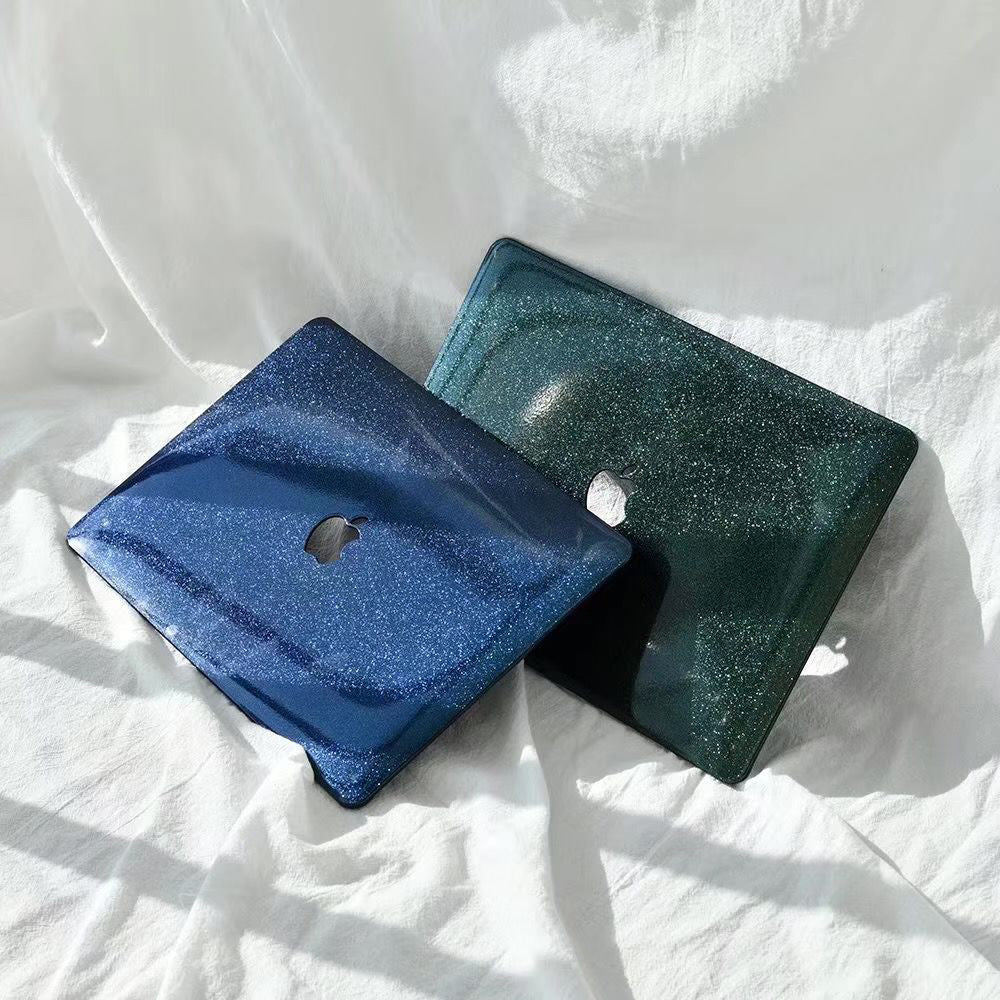 Glittery Surface Ultra-thin PC Laptop Case Protective Cover for MacBook Air 13.3-inch Retina Display A2179 (2020)/A1932/A2337 - Blue