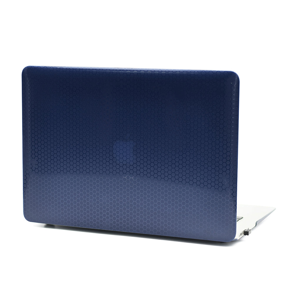Ultra-thin Honeycomb Texture Laptop Case Hard PC Notebook Shell Cover for MacBook Pro 13-inch A1708/A1706/A1989/A2159/A2251/A2289/A2338 - Blue